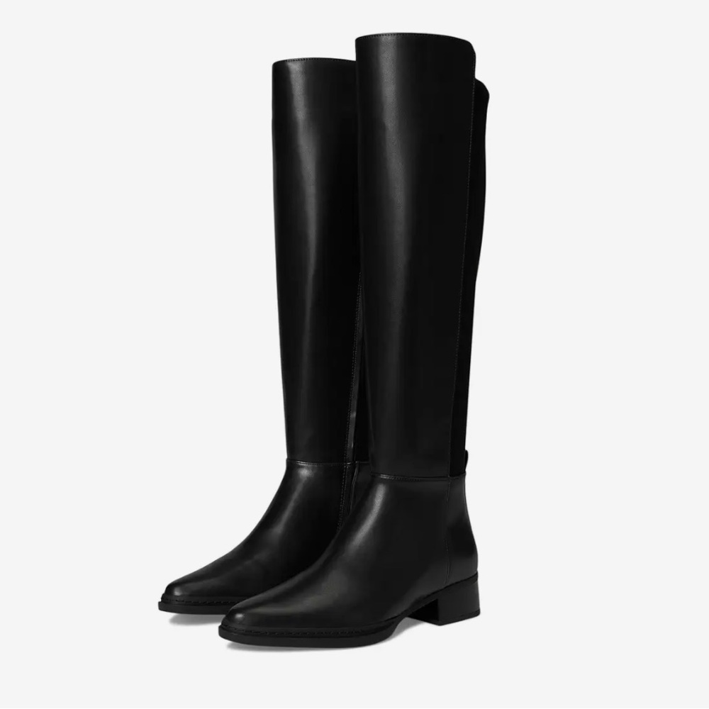 Michael Kors lex black leather knee high boots